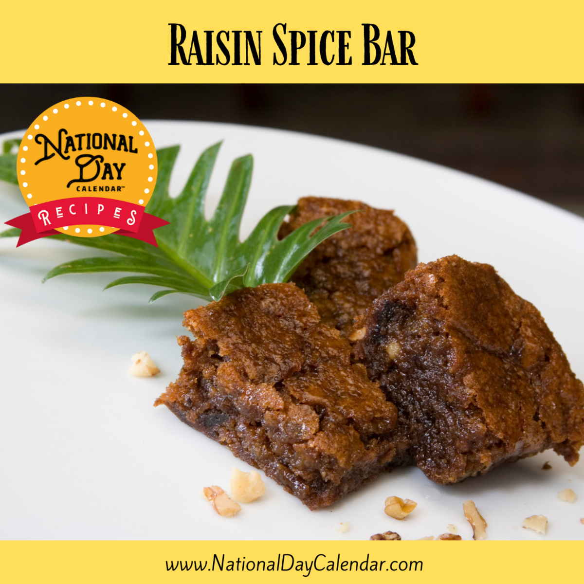 Raisin Spice Bar Recipe