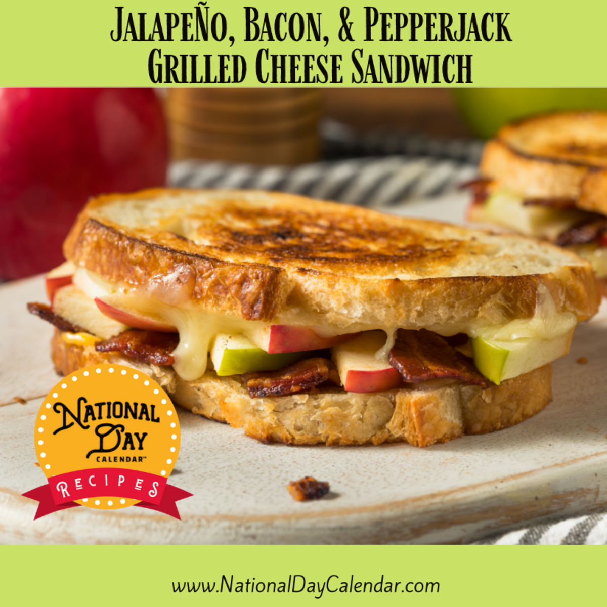 Jalapeno, Bacon & Pepper Jack Grilled Cheese Sandwich